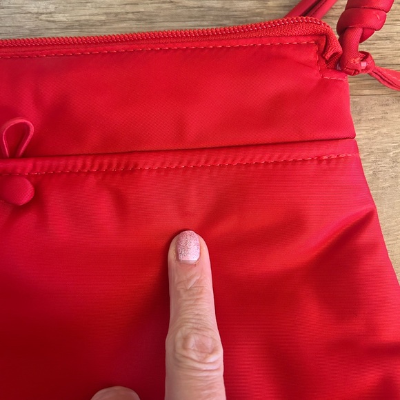 Vera Bradley Shoulder Bag  Crimson Red Purse Bag Y2K Adjustable Strap - Picture 12 of 13